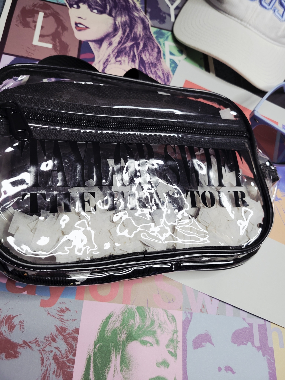 Taylor Swift The Eras Tour VIP Merch Bundle - Clear Bag w/ Authentic Confetti, 1 - Picture 5 of 7
